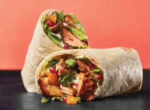 Salmon Tikka Wrap